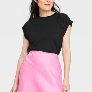 NWT a new day short sleeve extended shoulder t shirt